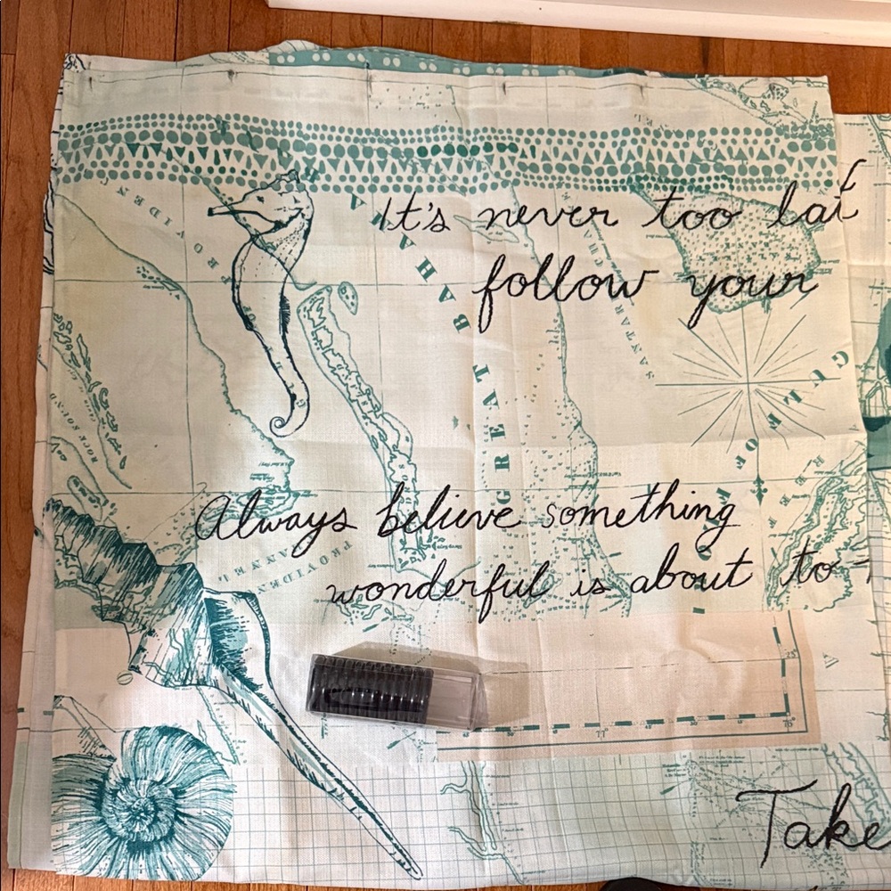 Nautical Themed Fabric with Inspirational quotes